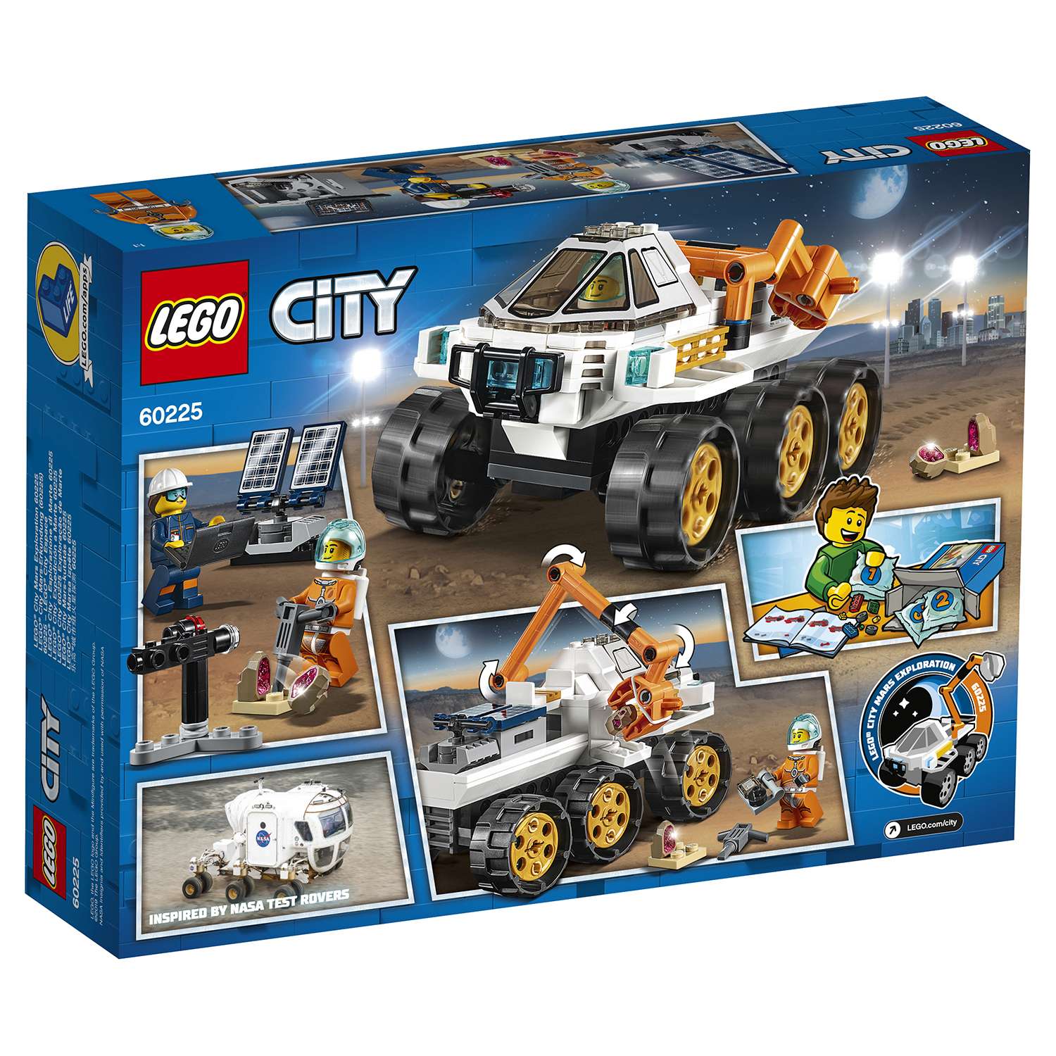 Конструктор LEGO City Space Port Тест-драйв вездехода 60225 - фото 3