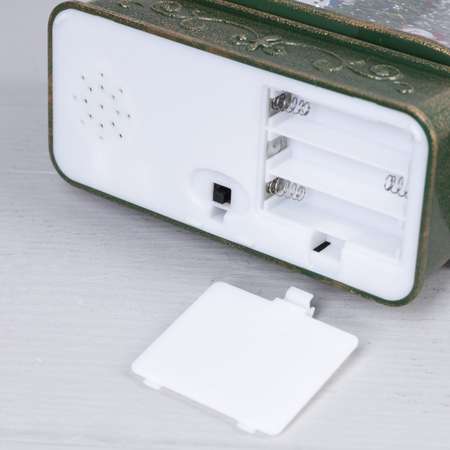 Светодиодная фигура Sima-Land «Ёлка с Дедом Морозом» батарейки не в комплекте USB свечение тёплое белое