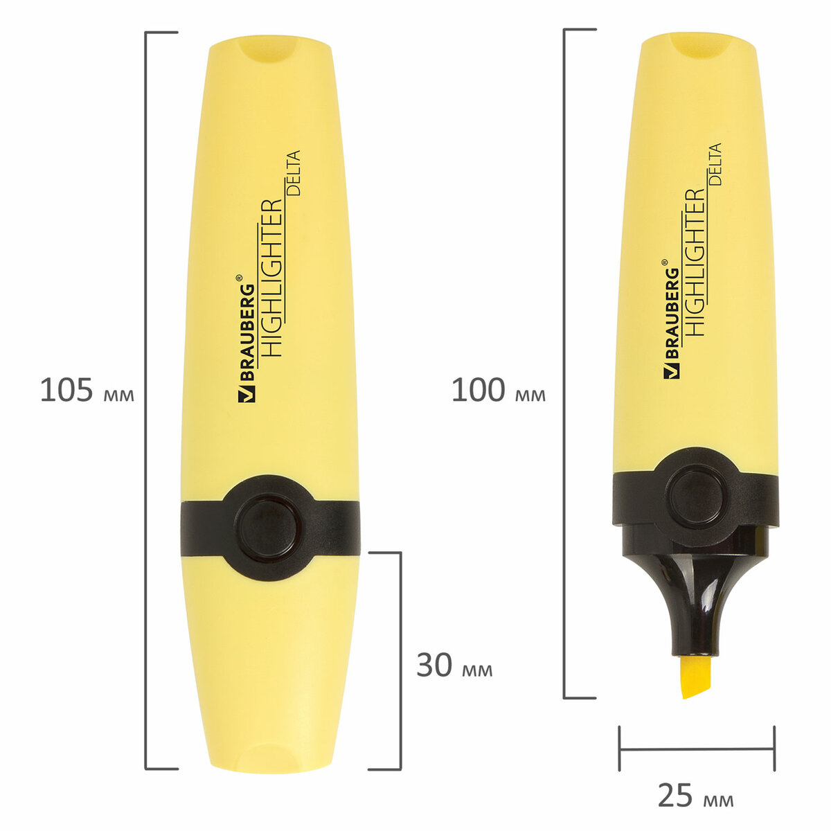 Набор текстовыделителей Brauberg ассорти Delta Pastel линия 1-5мм - фото 21