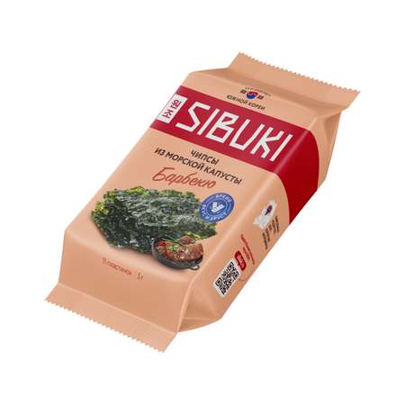 Чипсы Sibuki из морской капусты-барбекю 5г