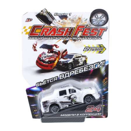 Машинка Crashfest CrashFest 1Toy разборная гоночная инерционная спортивная для мальчика, 1 шт.