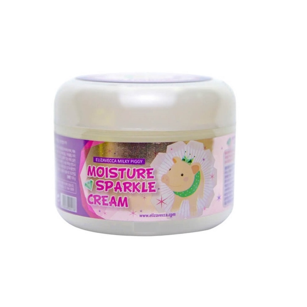 Крем для лица увлажняющий Elizavecca с эффектом сияния Milky Piggy Moisture Sparkle Cream 100мл - фото 2