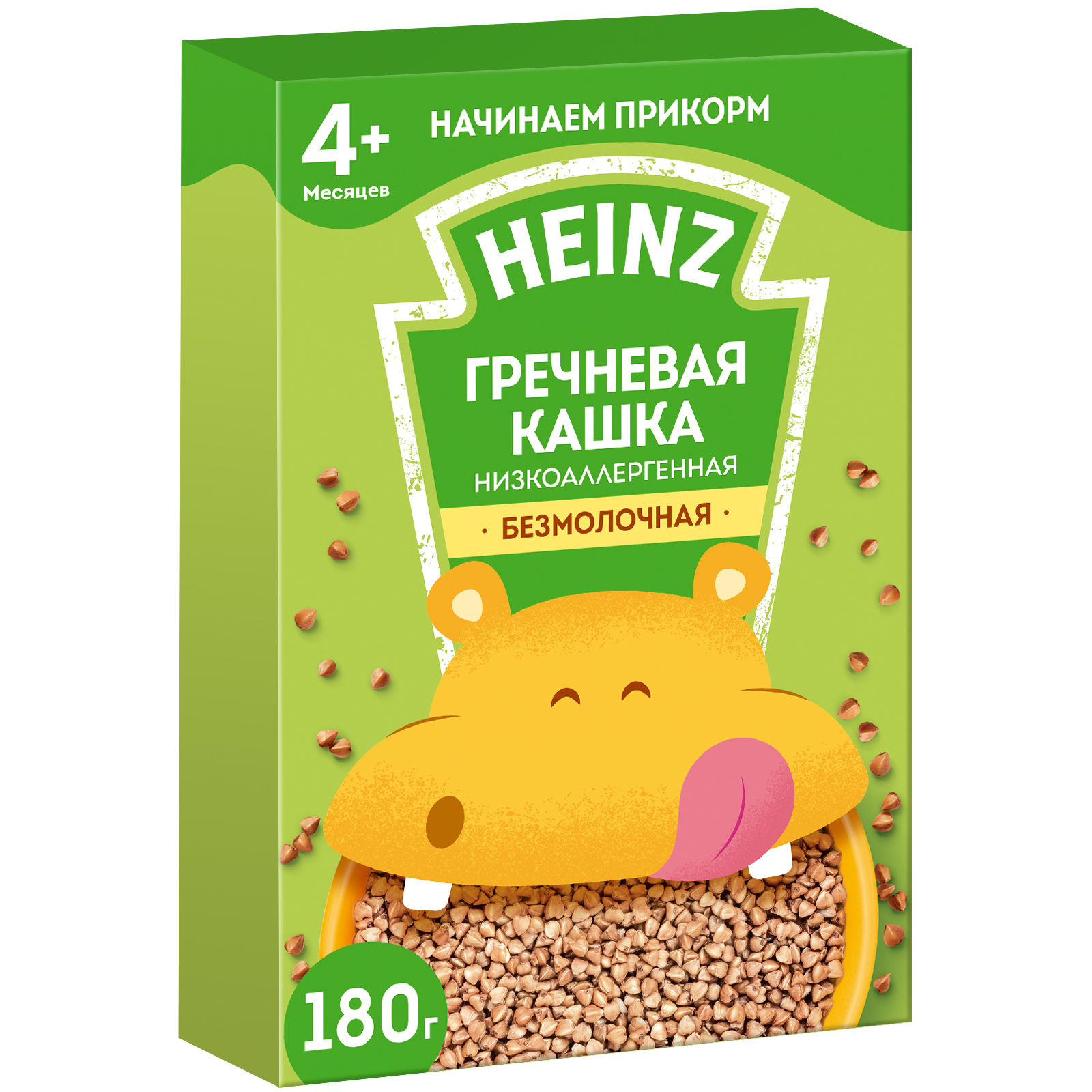 Каша безмолочная Heinz низкоаллергенная гречневая 180г c 4месяцев купить по  цене 109.9 ₽ в интернет-магазине Детский мир