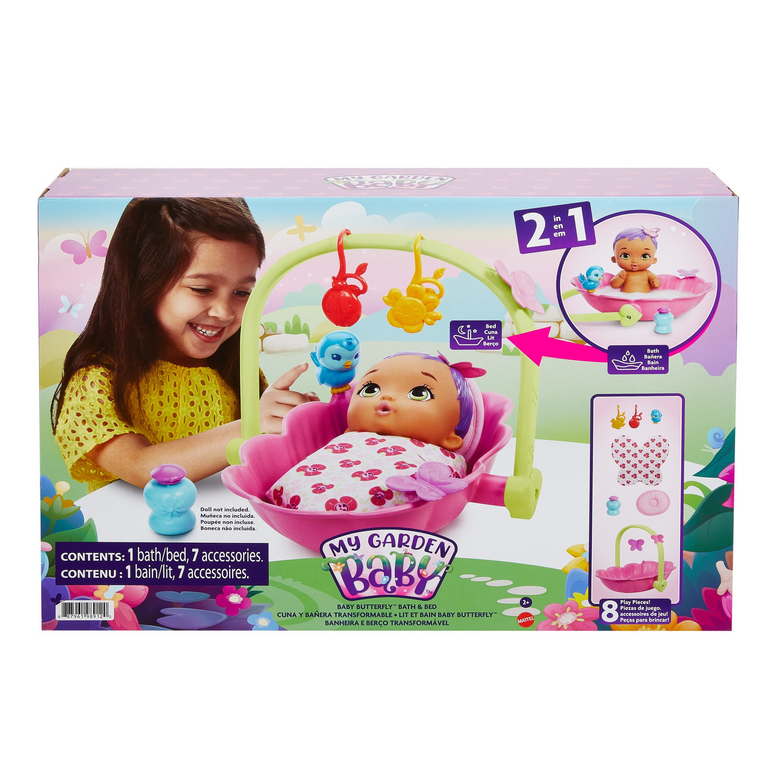 Набор игровой My Garden Baby ванночка и кроватка HBH46 HBH46 - фото 2