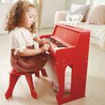 Музыкальная игрушка Hape Пианино с табуреткой цвет красный