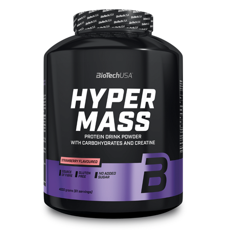 Гейнер BiotechUSA Hyper Mass 4000 г клубника