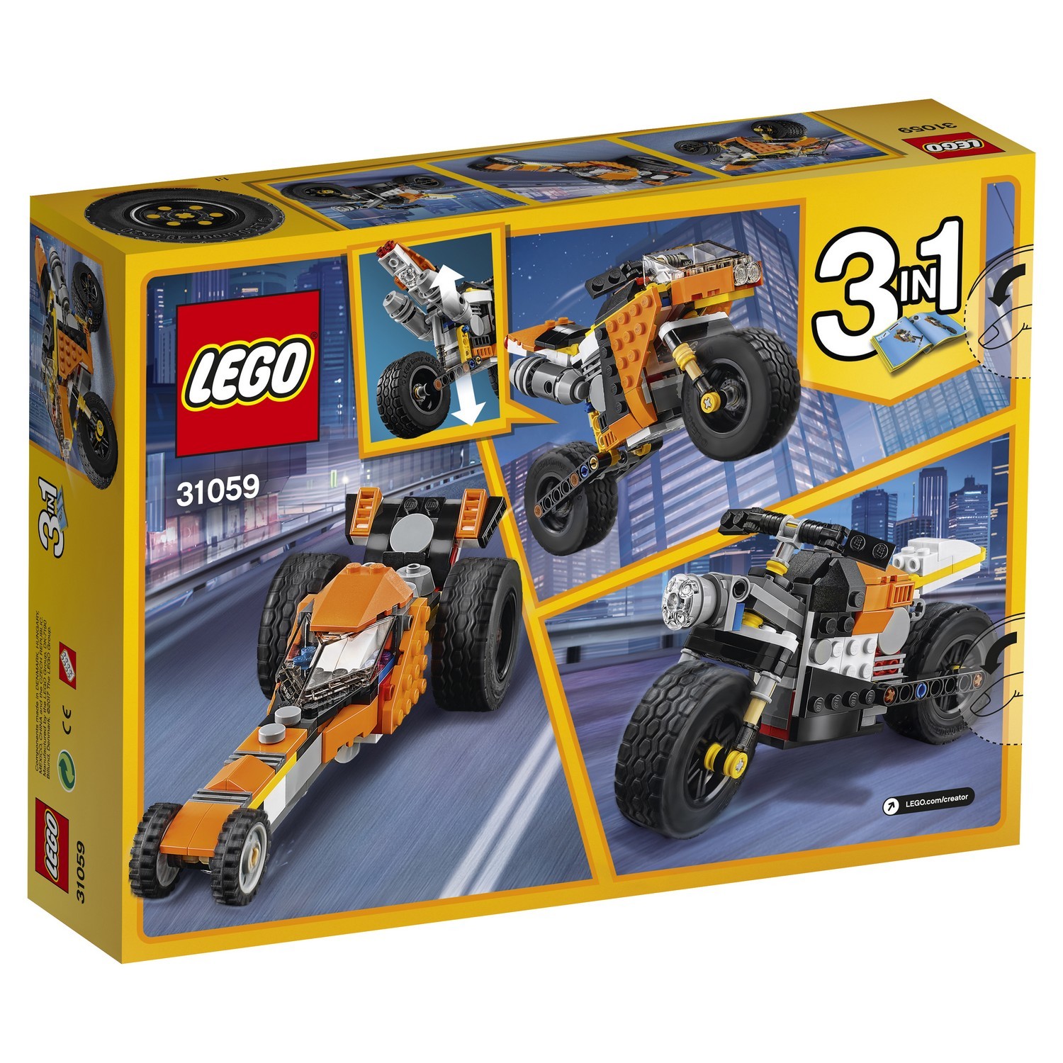 Конструктор LEGO Creator Оранжевый мотоцикл (31059) - фото 3