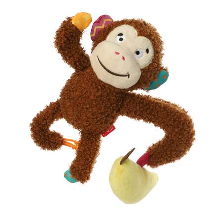 Игрушка для собак GiGwi Plush Friendz Обезьянка с бананом 21см
