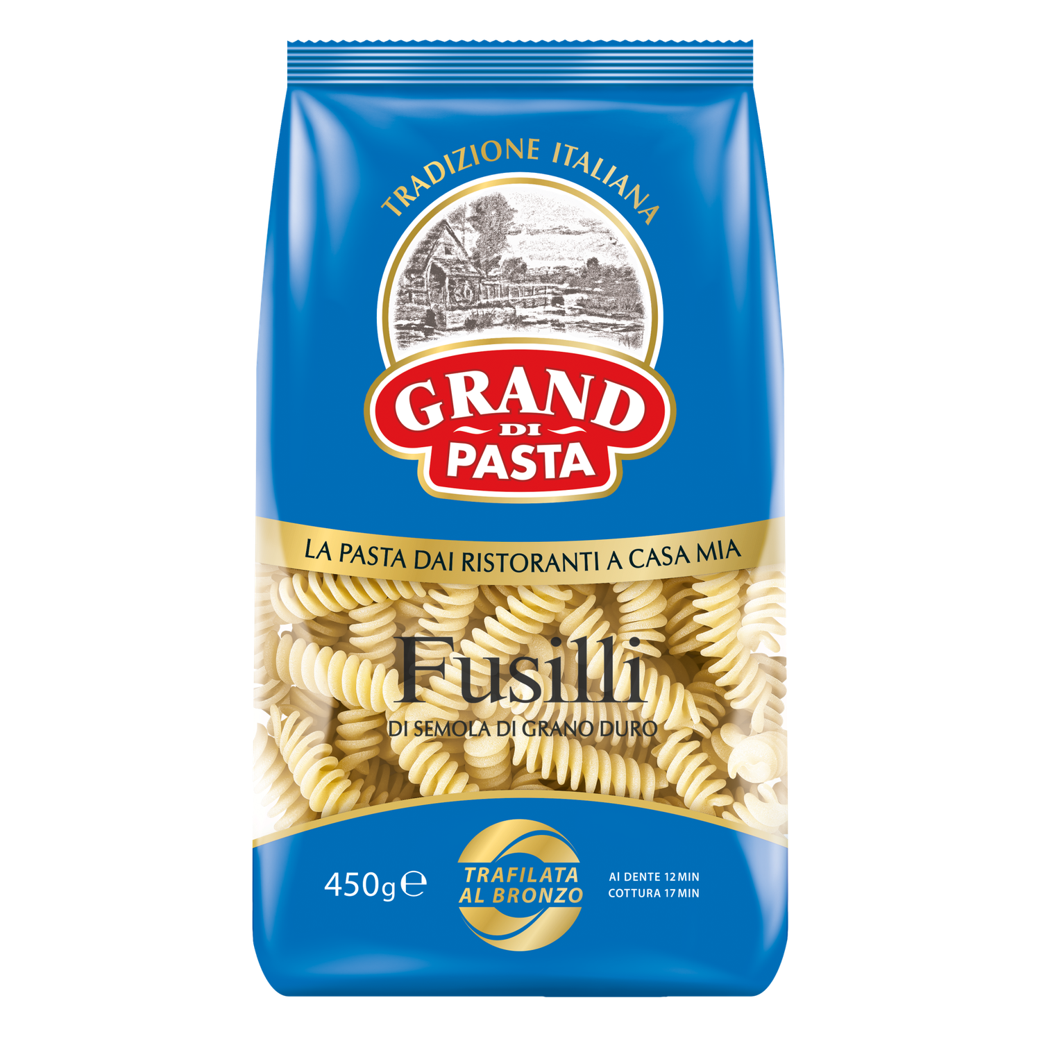 Макаронные изделия Grand Di Pasta Fusilli 450 гр - фото 1