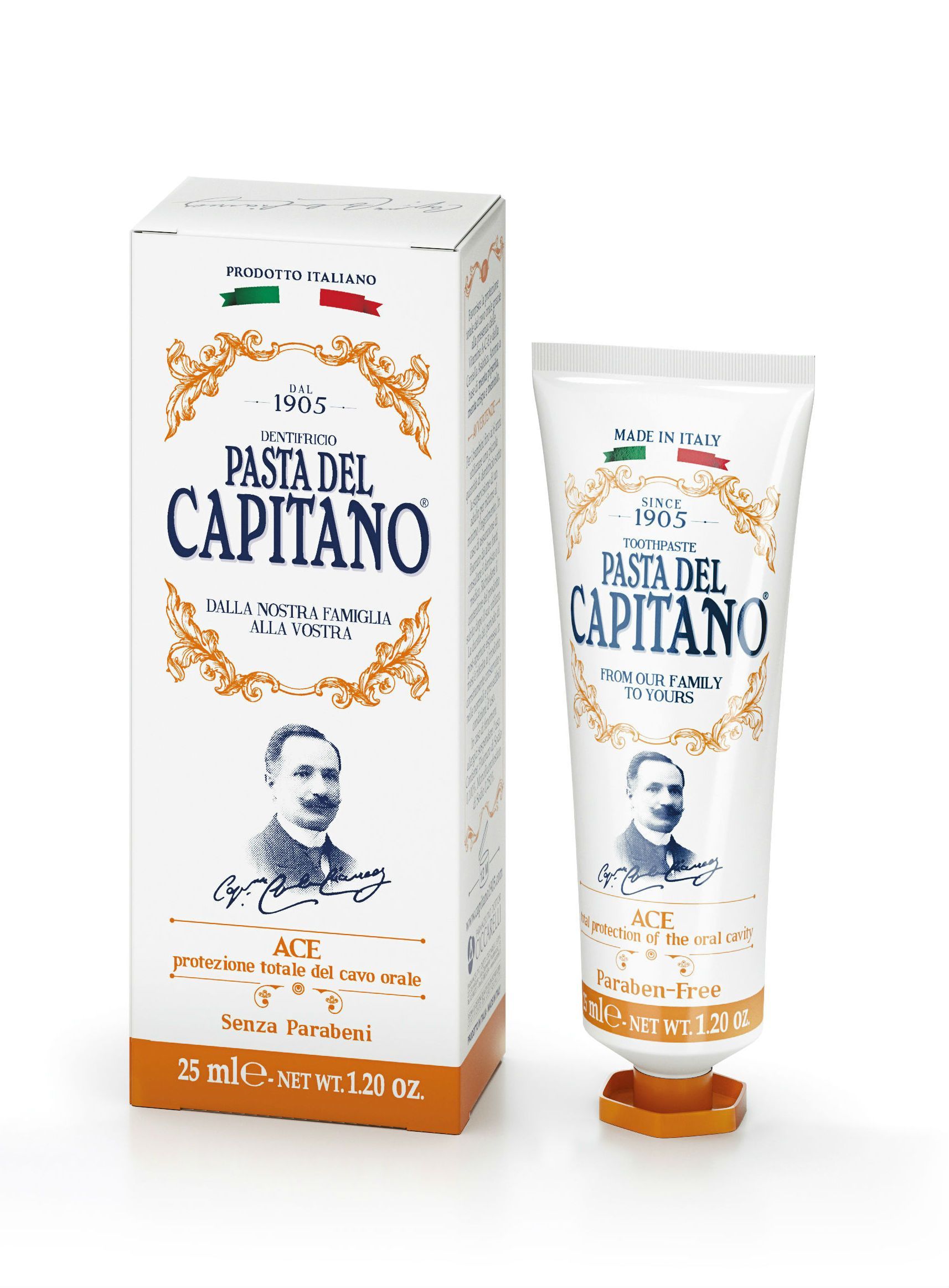 Зубная паста Pasta del Capitano 1905 Vitamins ACE / 1905 С комплексом витаминов A C E 25 мл - фото 1