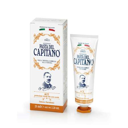 Зубная паста Pasta del Capitano 1905 Vitamins ACE / 1905 С комплексом витаминов A C E 25 мл