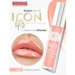 Блеск для губ Luxvisage ICON LIPS с эффектом объема Тон 502 CREAMY PEACH