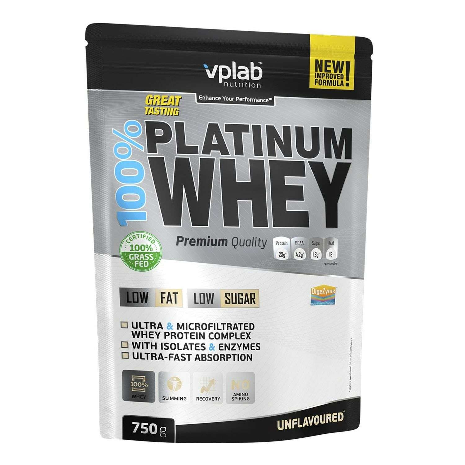 Протеин VPLAB Platinum Whey 100% натуральный 750г - фото 1