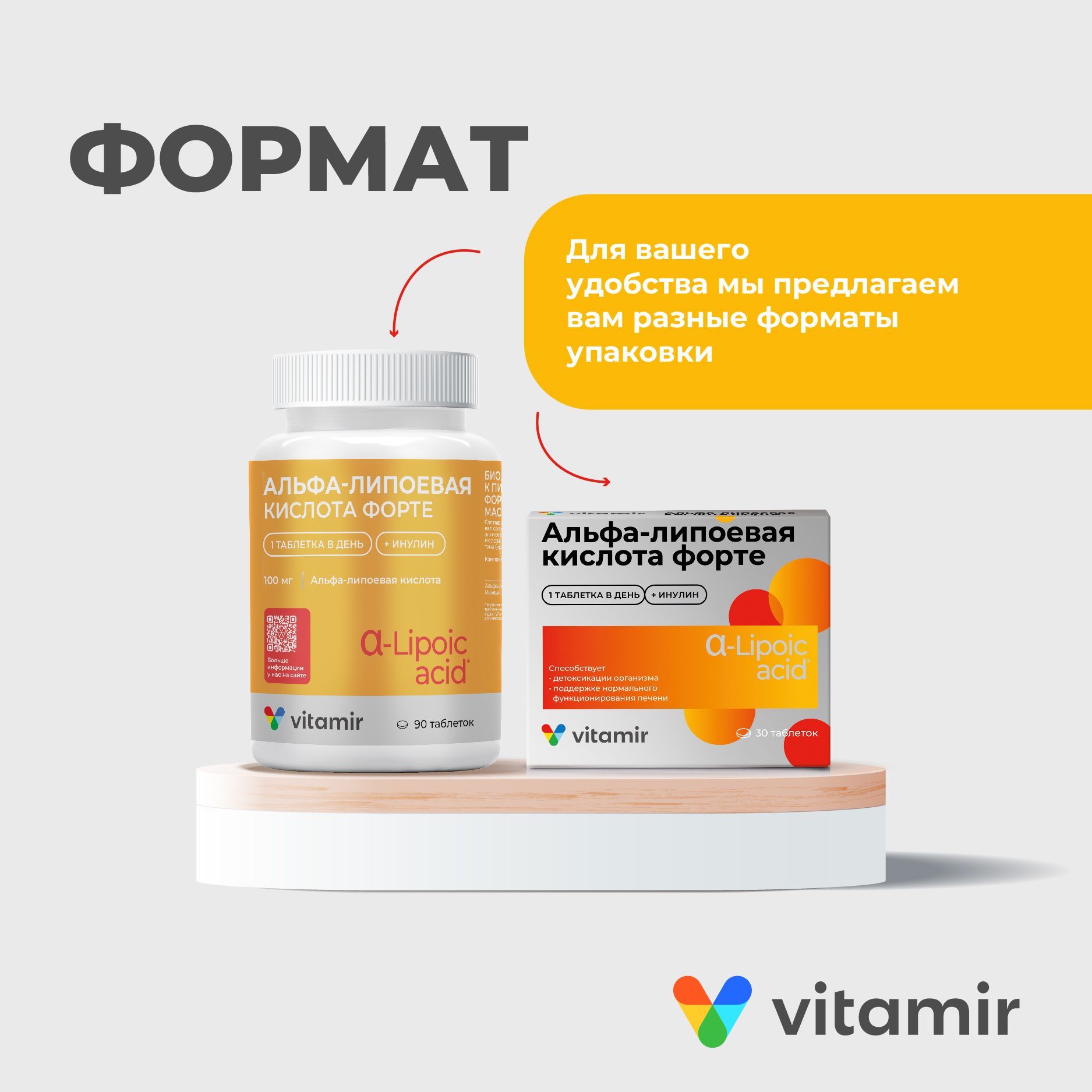Альфа-липоевая кислота Форте VITAMIR для спорта, контроля веса и ускорения обмена веществ таб. №30 - фото 7