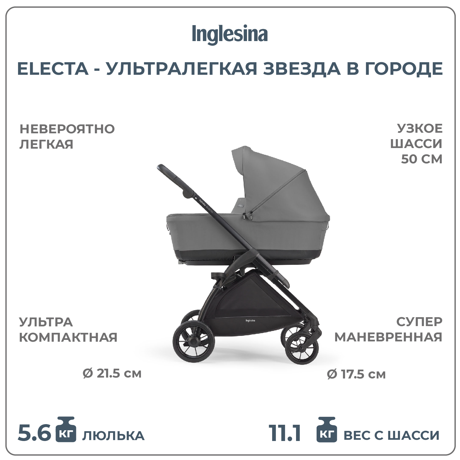 Коляска 3в1 Inglesina Electa - фото 3