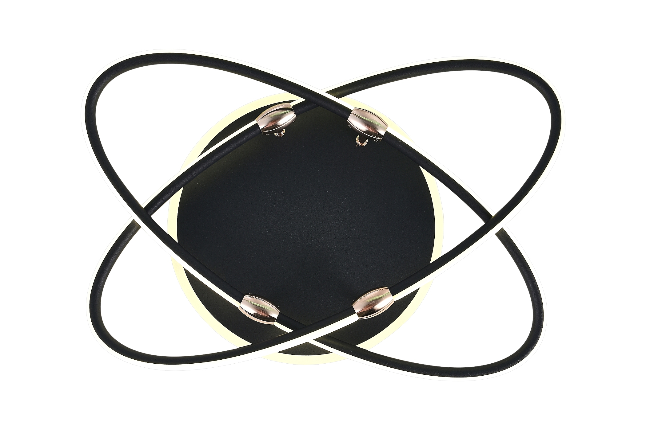 Светодиодный светильник NATALI KOVALTSEVA люстра 120W чёрный золотой LED - фото 5