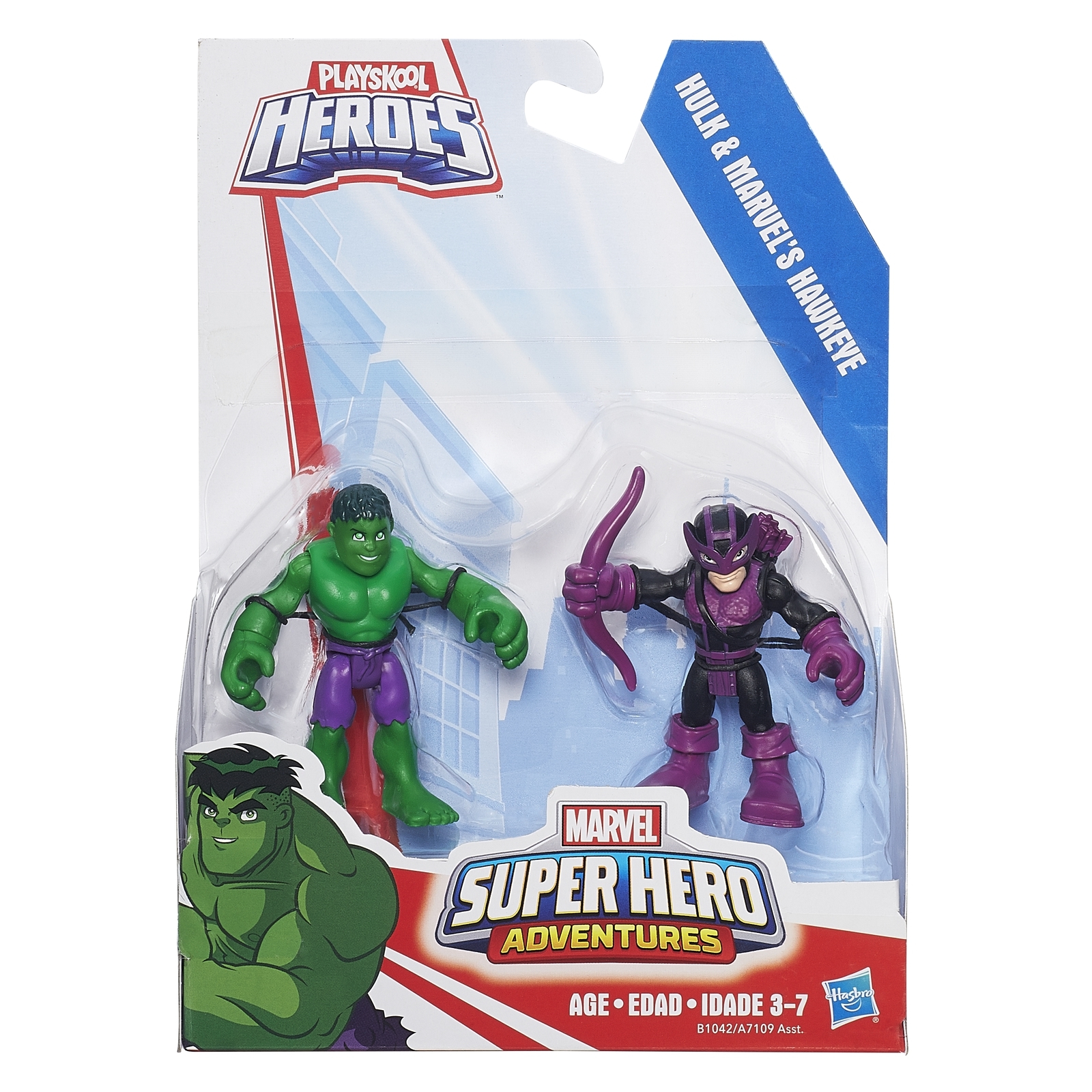 Набор из 2 фигурок Playskool HULK & MARVE'S HAWKEYE - фото 2