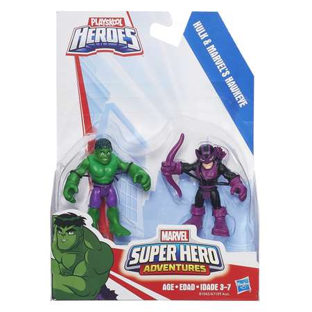 Набор из 2 фигурок Playskool HULK & MARVE'S HAWKEYE