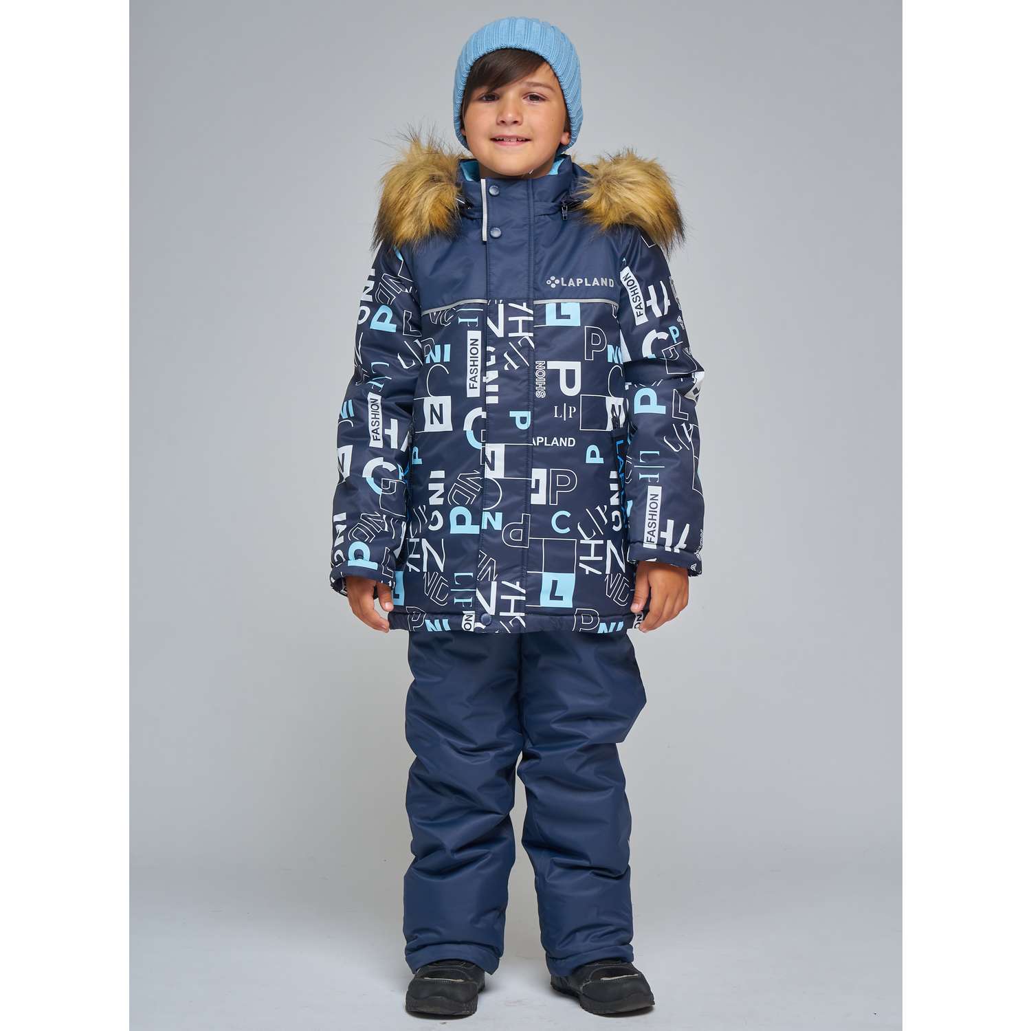 Куртка и брюки Lapland КМ17-8Винтаж/Голубой - фото 1