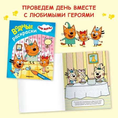 Набор книг Три кота Водные раскраски. 2 книги