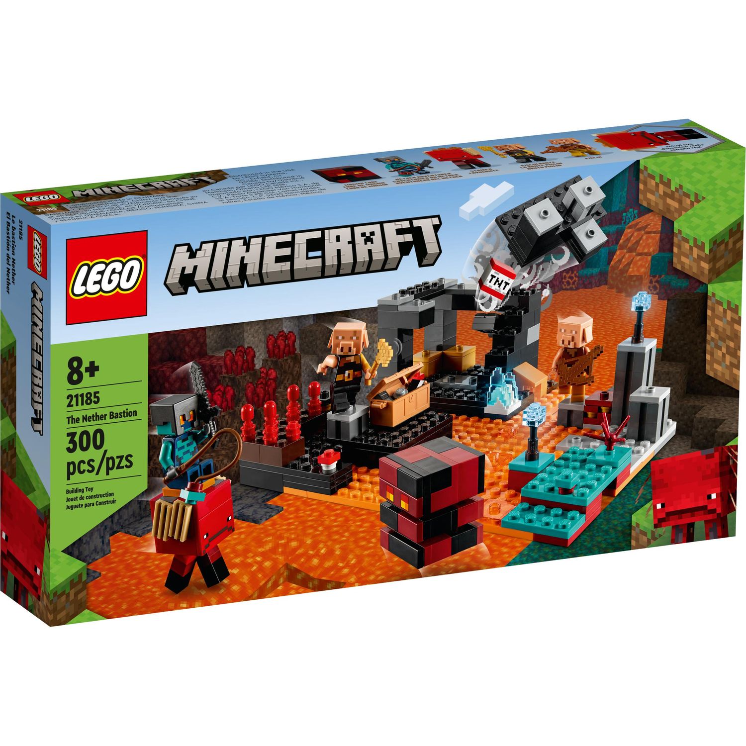 Конструктор LEGO Minecraft The Nether Bastion 21185 купить по цене 2999 ₽ в  интернет-магазине Детский мир