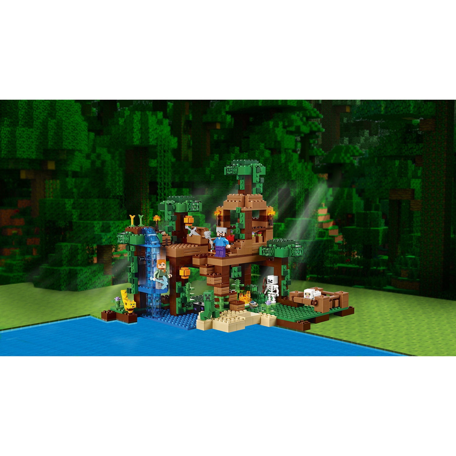 Конструктор LEGO Minecraft Домик на дереве в джунглях (21125) купить по  цене 7999 ₽ в интернет-магазине Детский мир