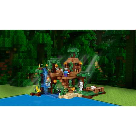 Конструктор LEGO Minecraft Домик на дереве в джунглях (21125)