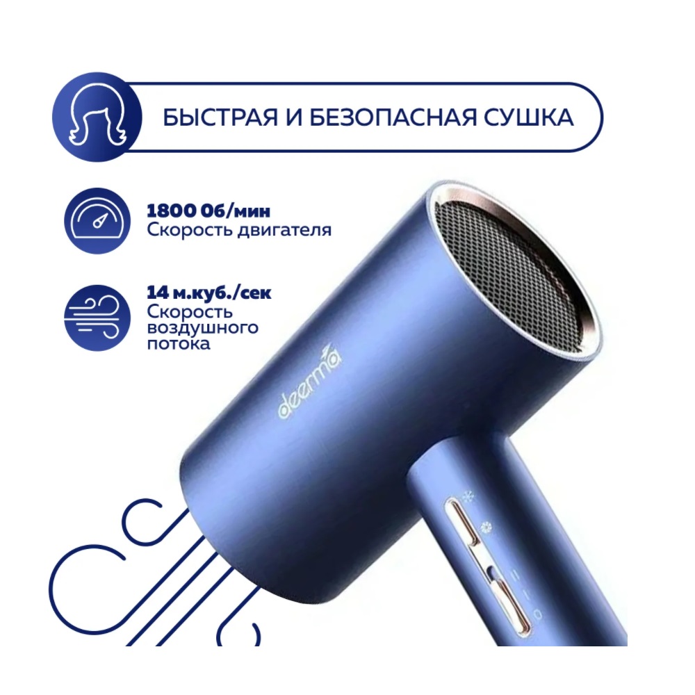 Фен Deerma для волос DEM-CF15W - фото 4