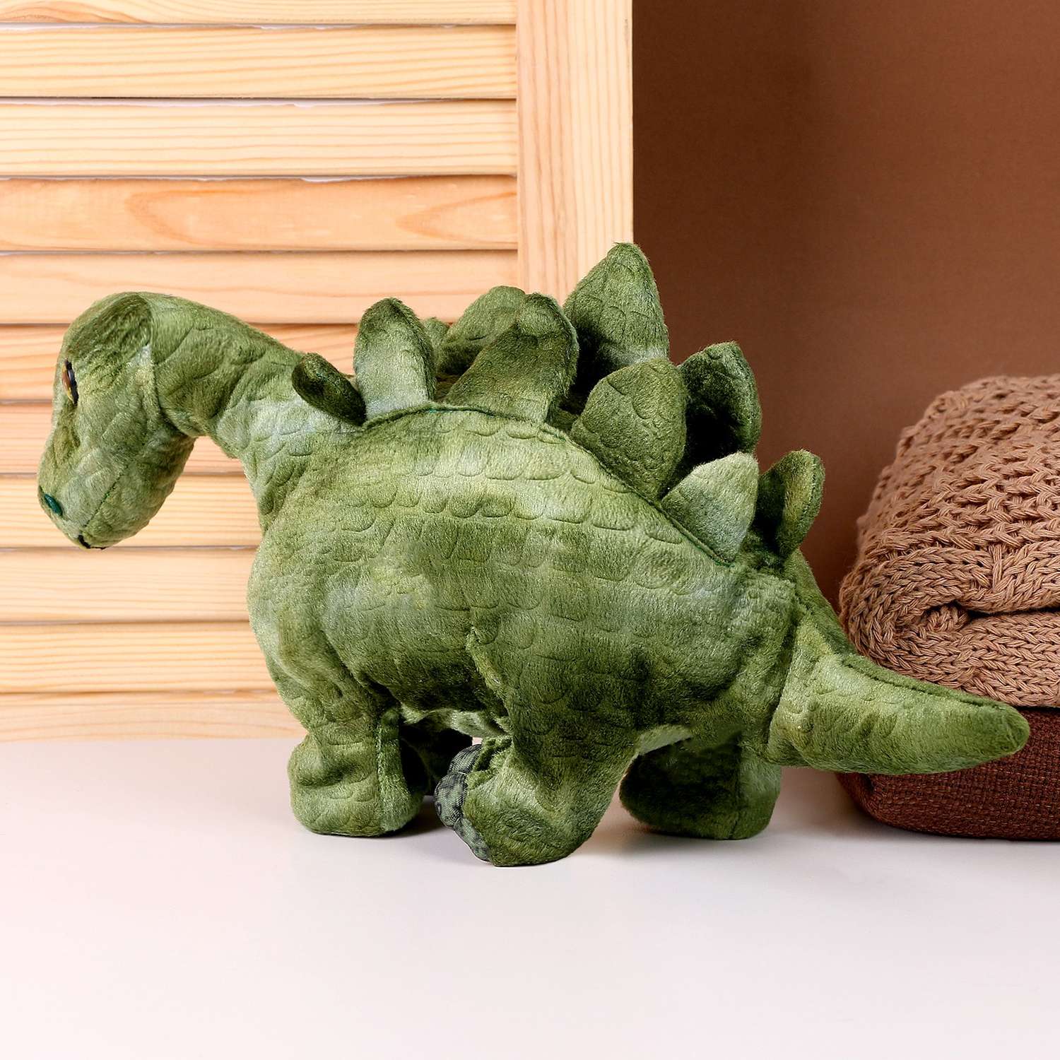 Мягкая музыкальная игрушка Sima-Land «Динозаврик» 43 см цвет зелёный - фото 3