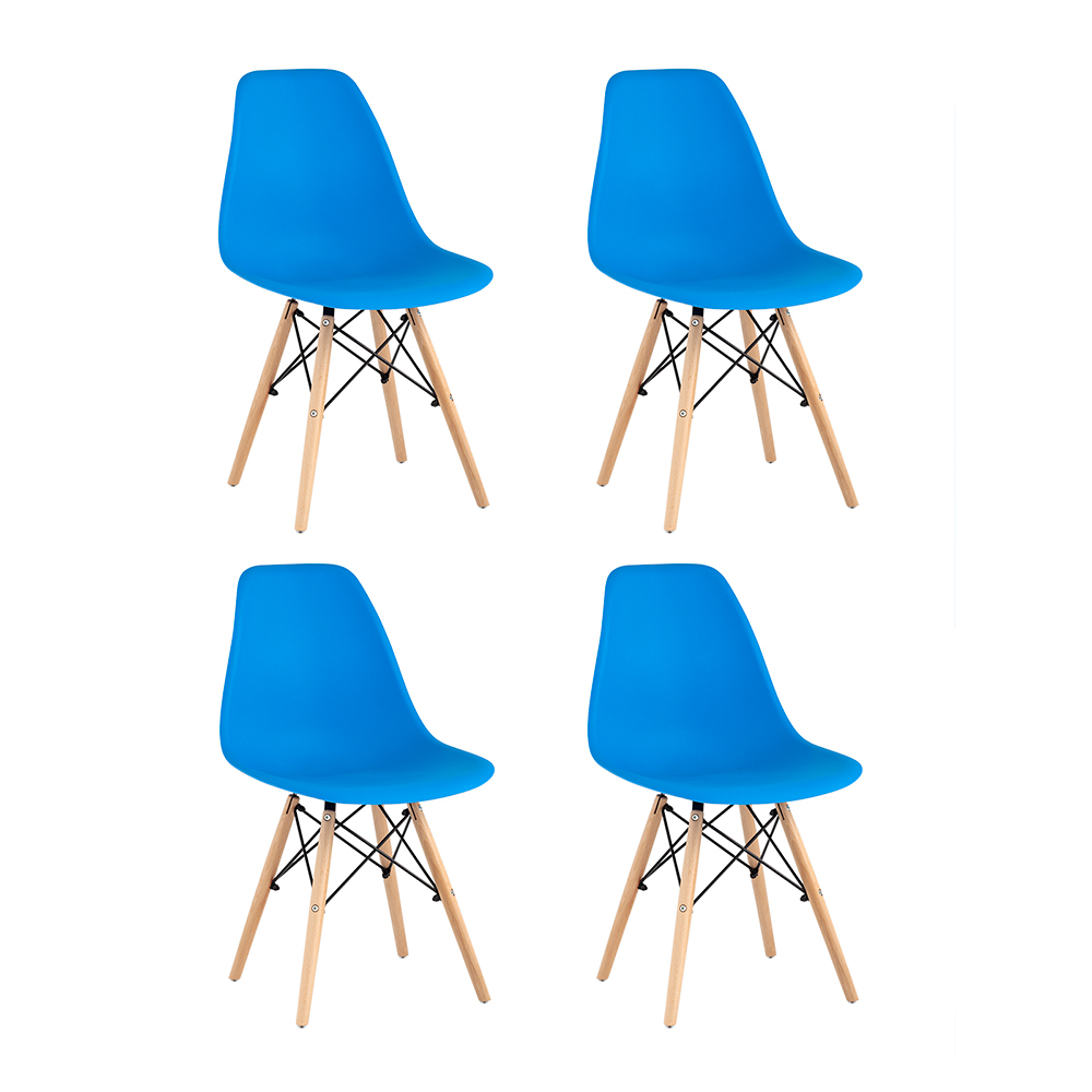 Комплект стульев Stool Group DSW Style синий - фото 1