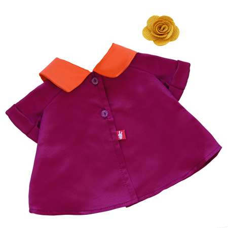 Одежда для кукол BUDI BASA Красное платье с оранжевым воротником для Зайки Ми 25 см OStS-463