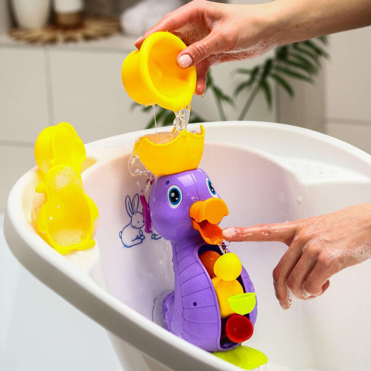 Игрушки для ванной Крошка Я «Мельница. Морской конёк» - фото 5