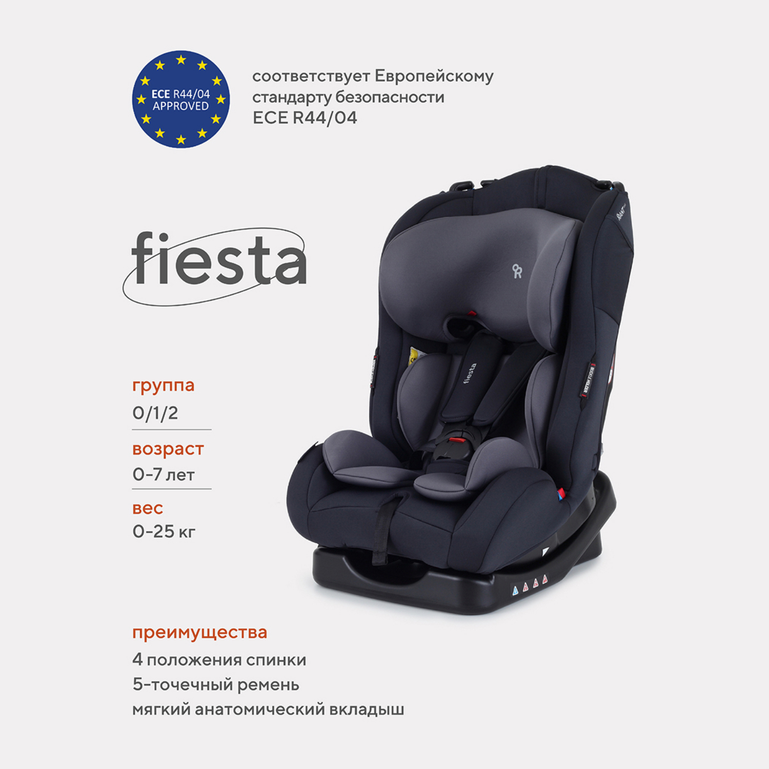 Автокресло Rant Fiesta Black - фото 1