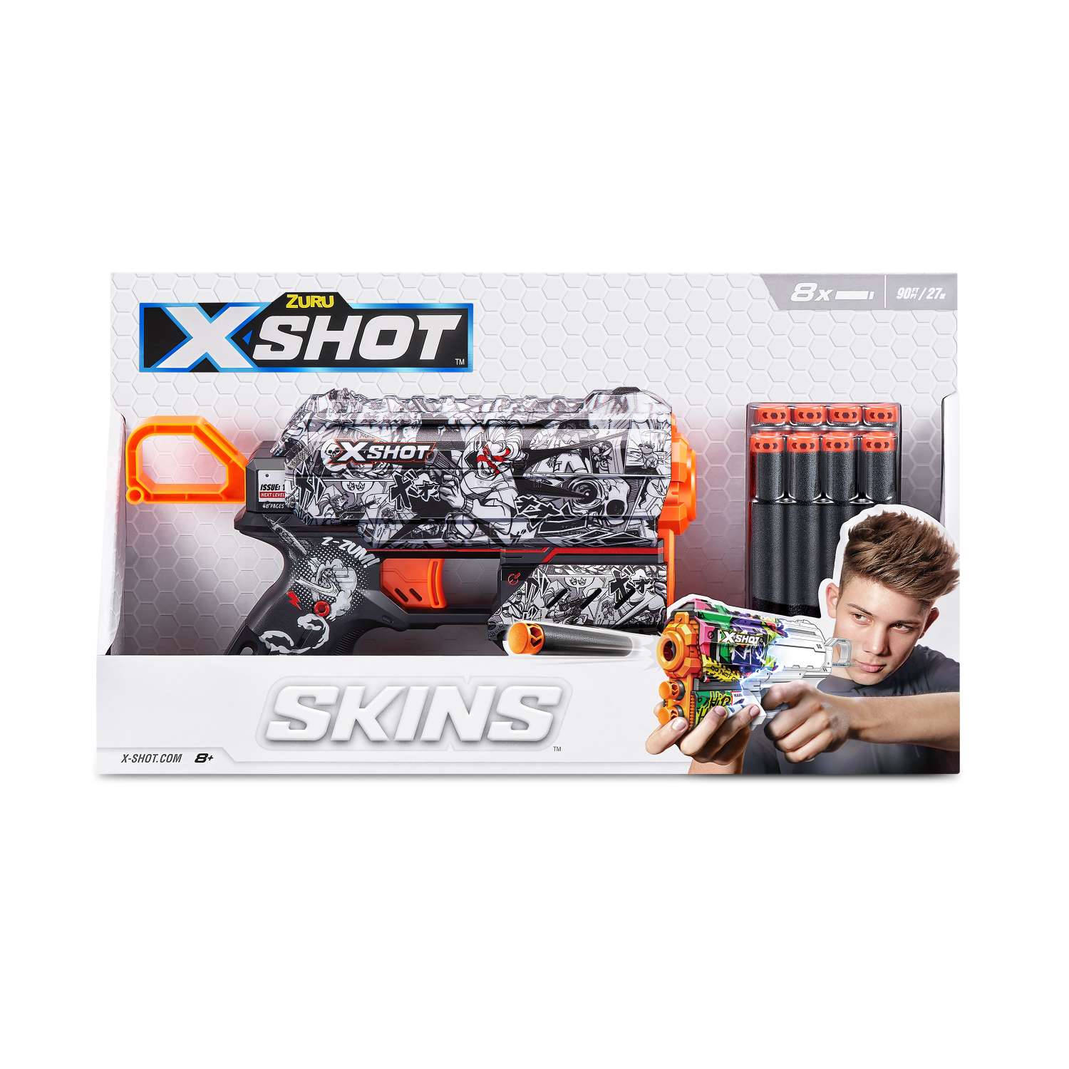 Набор для стрельбы X-SHOT  Скинс флакс Ниндзя 36516D - фото 18