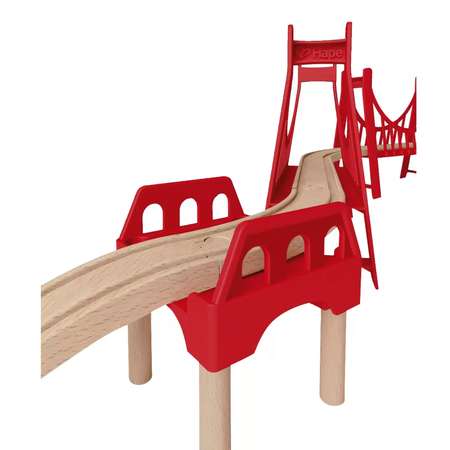 Элемент игрушечной жд HAPE Двойной подвесной мост