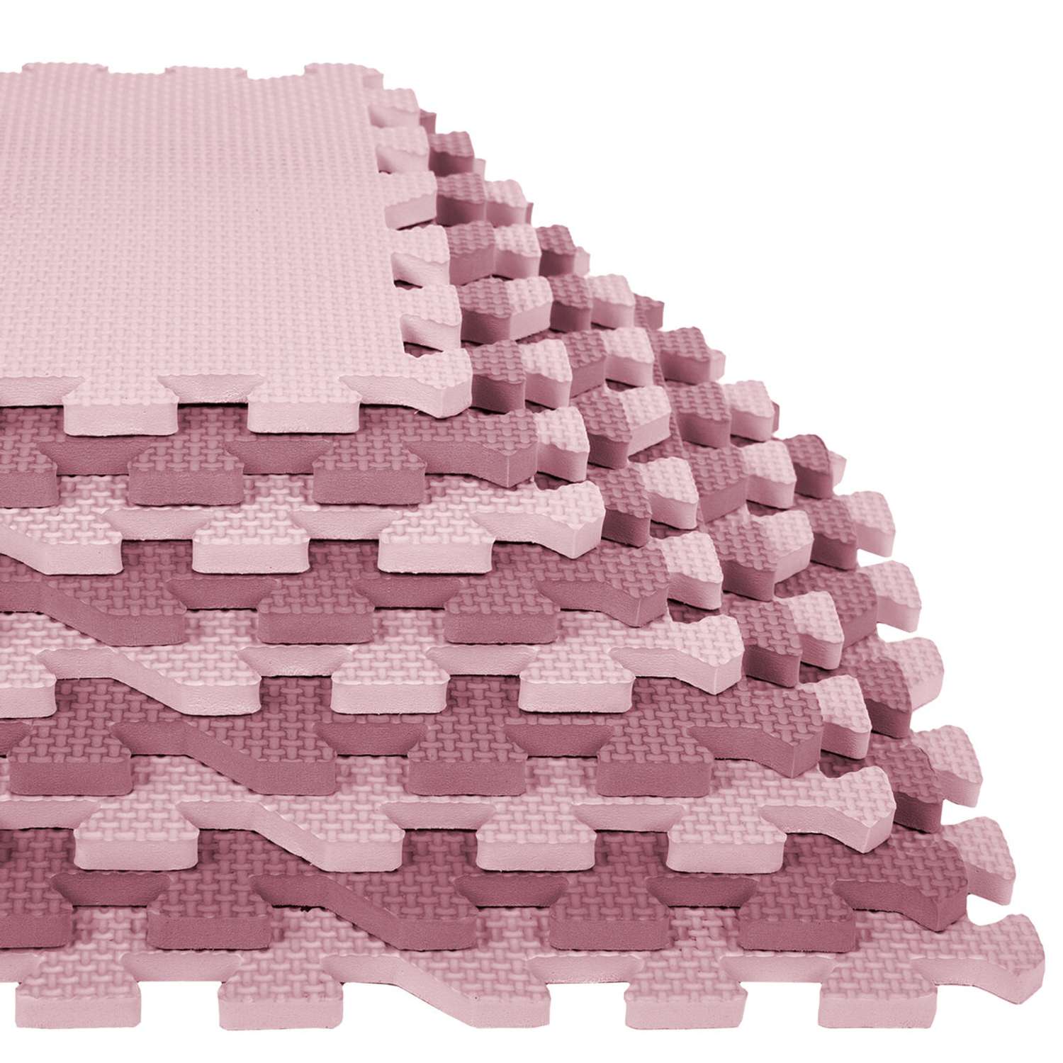 Коврик-пазл складной Юнландия развивающий модульный Розовый - фото 14