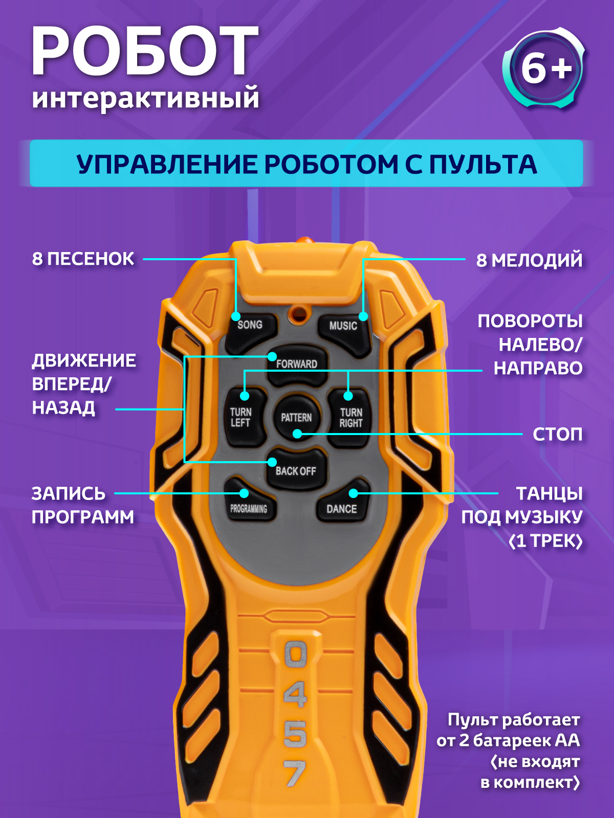 Робот интерактивный ДЖАМБО игрушка на радиоуправлении - фото 4