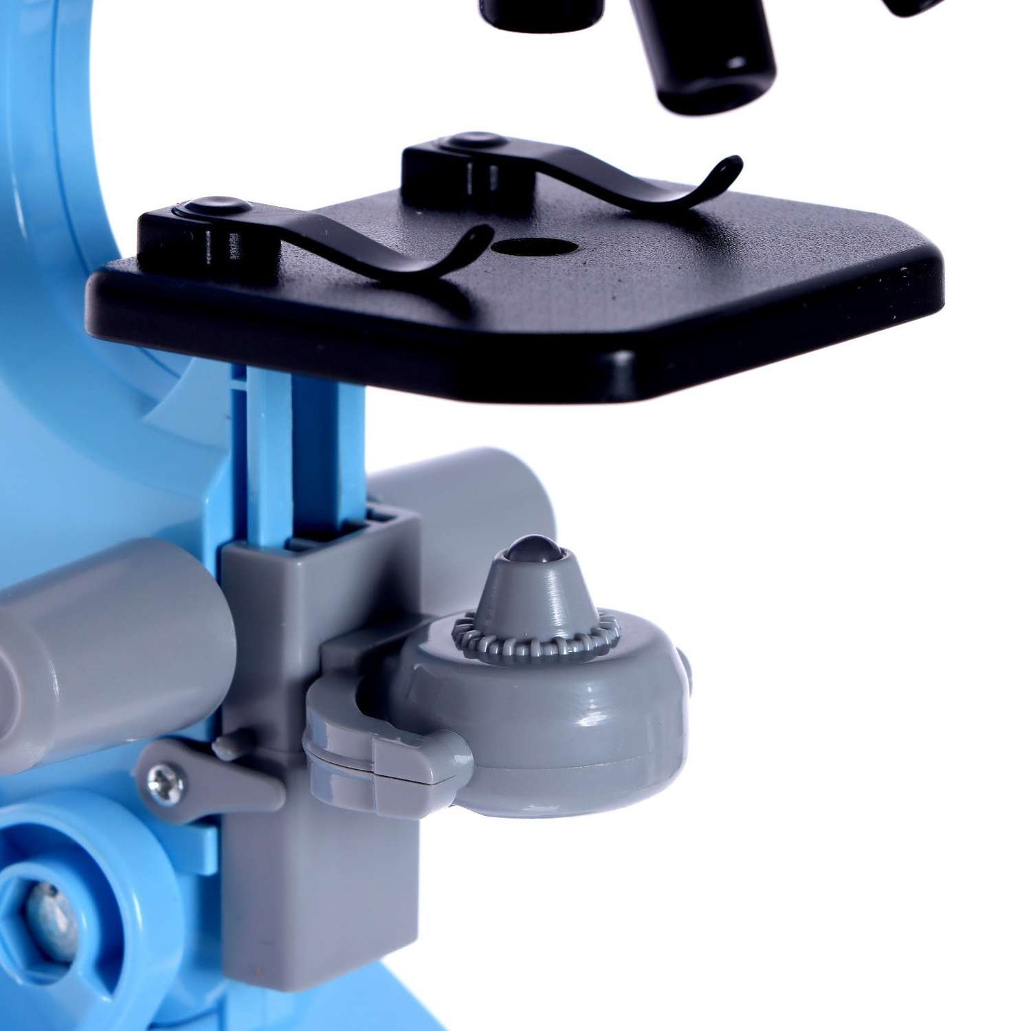 Микроскоп Sima-Land детский «Юный ботаник» кратность х100 х400 х1200 голубой подсветка - фото 8