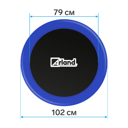 Мини-батут каркасный Arland 102 см. Синий