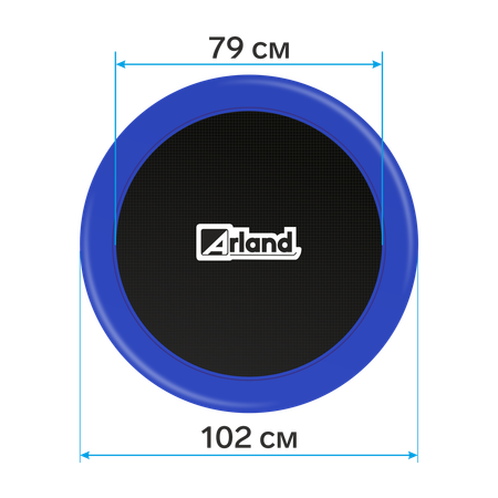 Мини-батут каркасный Arland 102 см. Синий