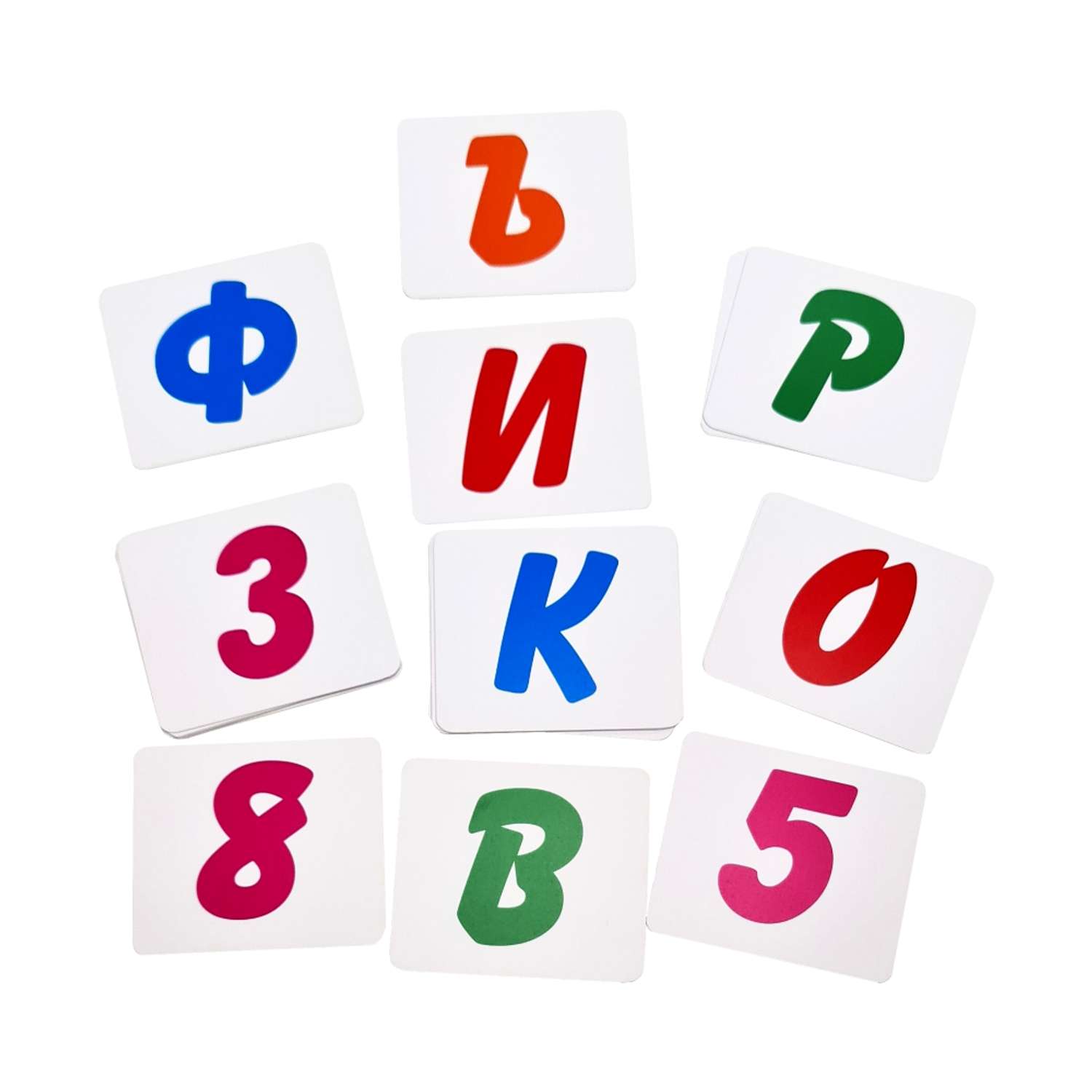Развивающие обучающие карточки Крокуспак Буквы и цифры 45 шт - фото 5