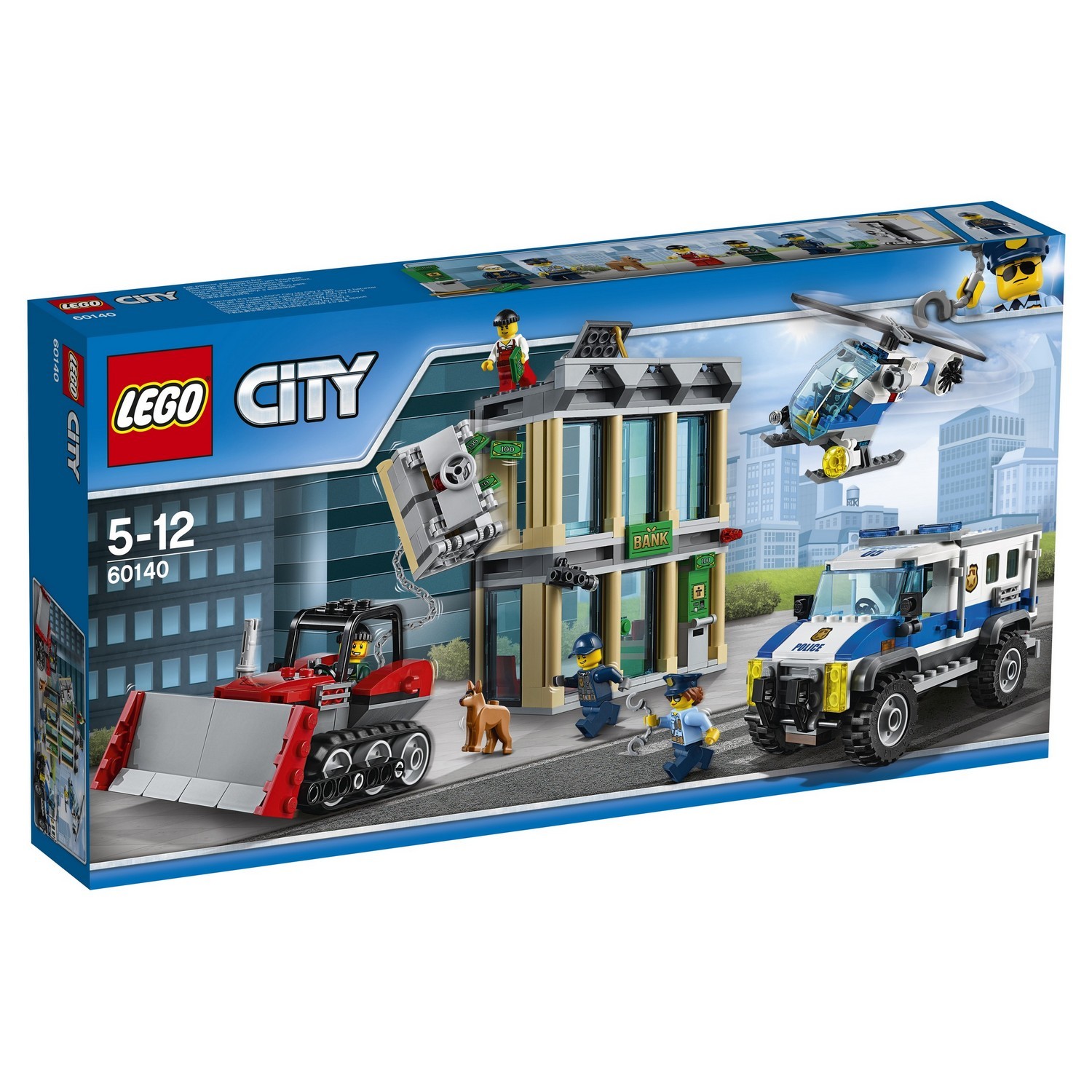 Конструктор LEGO City Police Ограбление на бульдозере (60140) купить по  цене 4389 ₽ в интернет-магазине Детский мир