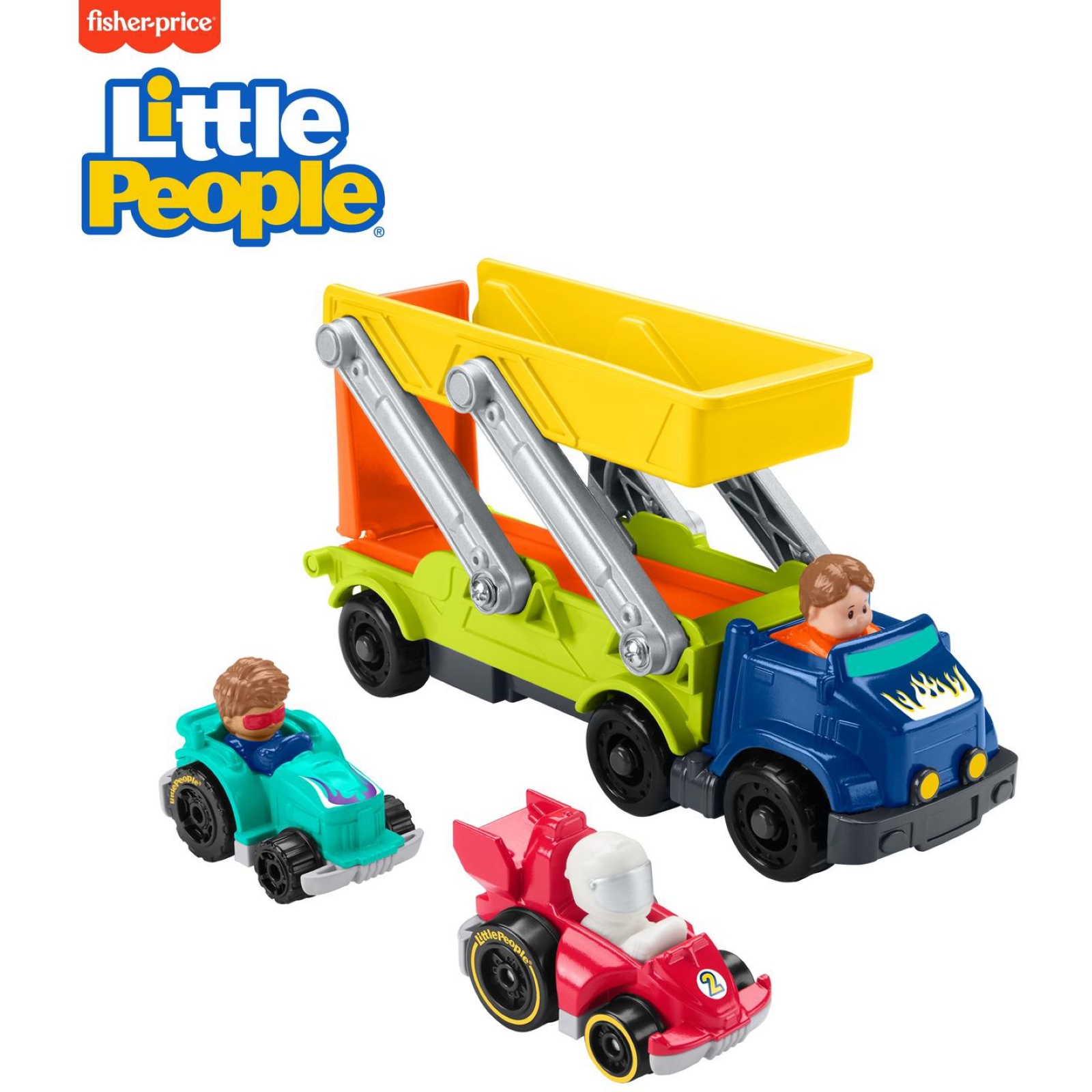 Набор подарочный Fisher Price Little People Спуск с рампы HBX23 - фото 11