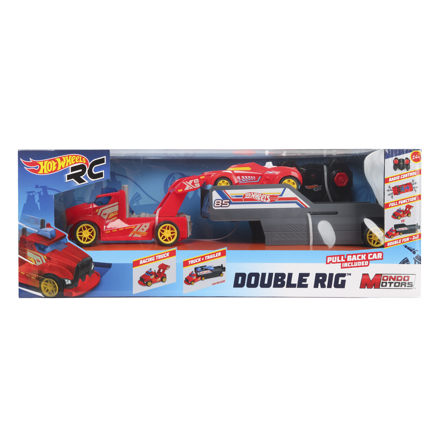 Машина Hot Wheels РУ Double Rig Truck 63681 купить по цене 799 ₽ в  интернет-магазине Детский мир