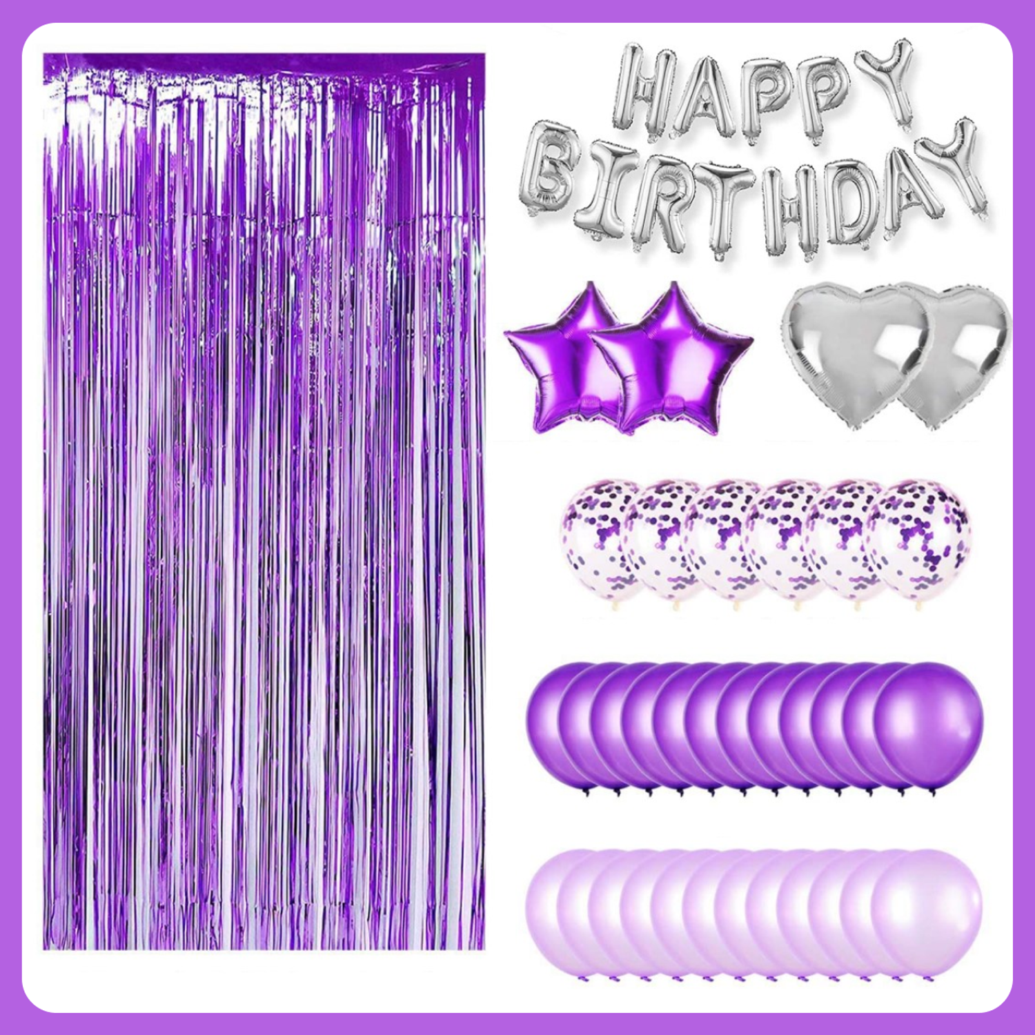 Набор воздушных шаров Мишины шарики для фотозоны на день рождения с фольгированными буквами Happy Birthday - фото 2