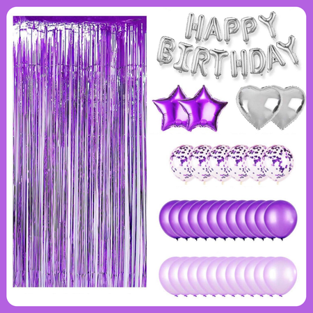 Набор воздушных шаров Мишины шарики для фотозоны на день рождения с фольгированными буквами Happy Birthday