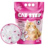 Наполнитель для кошек Cat Step Crystal Pink впитывающий силикагелевый 3.8л