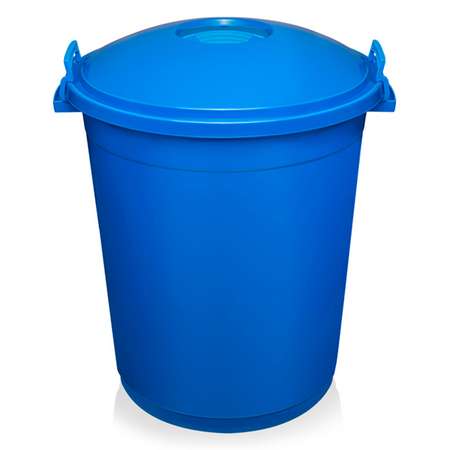 Бак elfplast для мусора Антей с крышкой синий 70 л 54х50х61 см