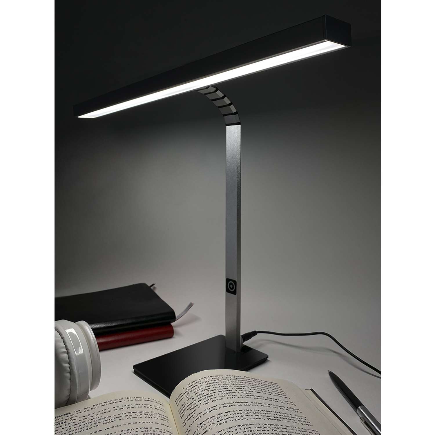 Светильник сенсорный ГЕЛЕОС LED лампа настольная ЛН-01 светодиодная с регулировкой яркости для работы дома и в офисе - фото 2