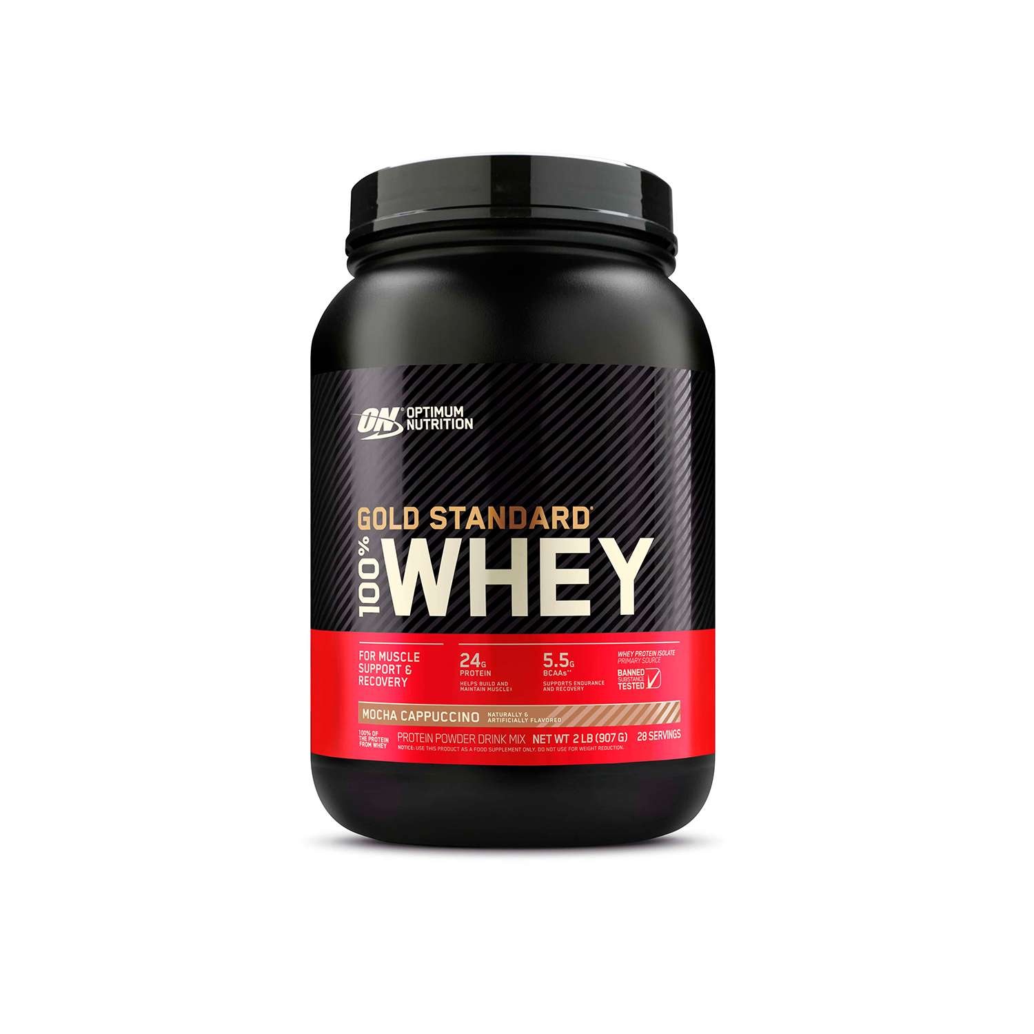 Протеин Optimum Nutrition Gold Standard 100% Whey 907 гр Мокко капучино - фото 1